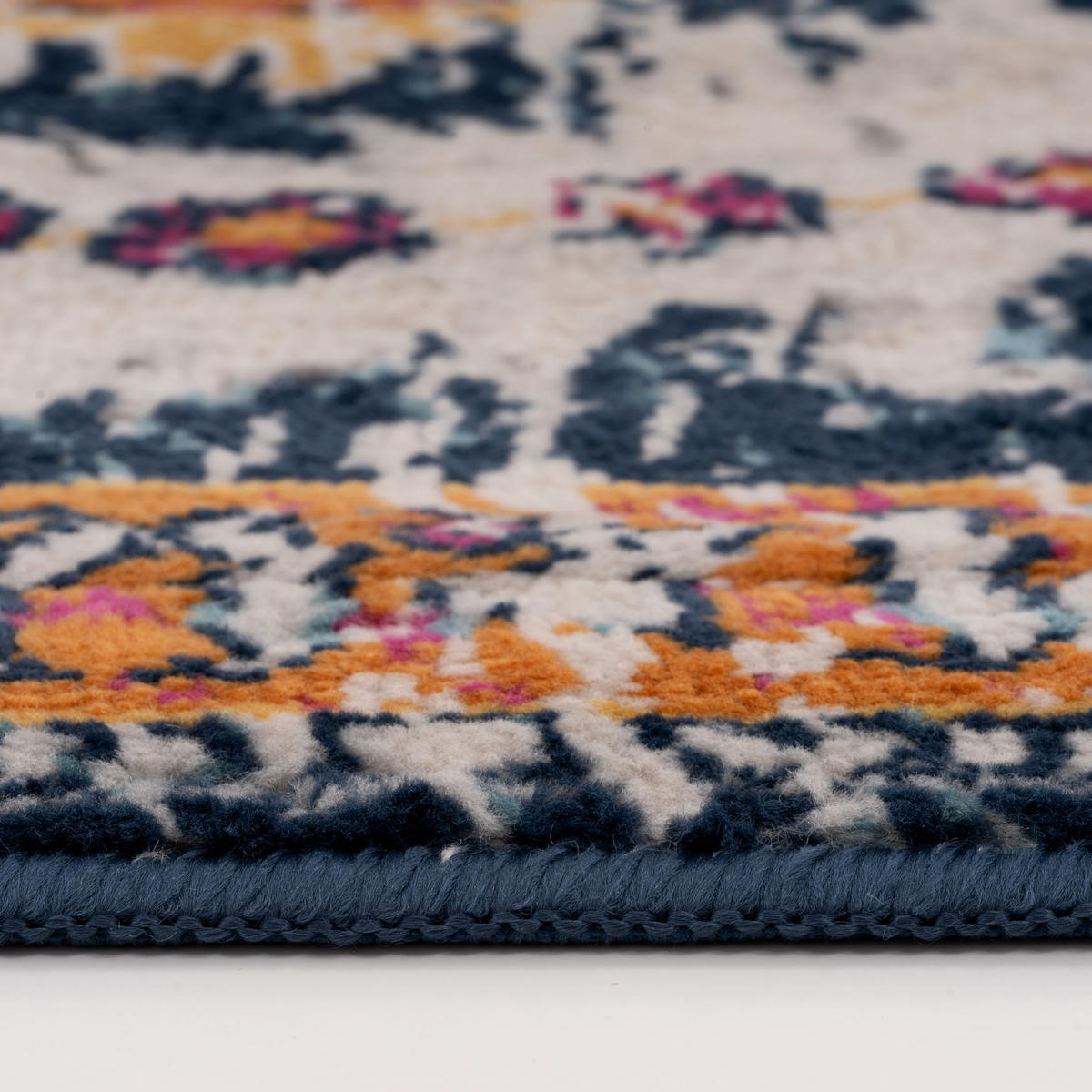 VINTAGE-TEPPICH Joyful Multi - Türkis, Textil (200/290cm) - Kukoon Rugs