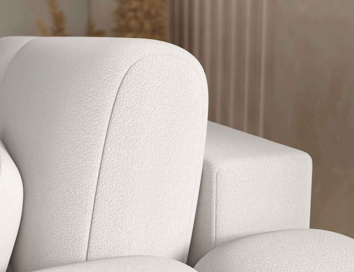 ECKSOFA COVELION L-Form – Schlaffunktion, Bettkasten, Wellenfederung, HR-Kaltschaum, inkl. Kissen, moderner Wohnkomfort - Weiß, Kunststoff (167/260cm) - Wohnideebilder