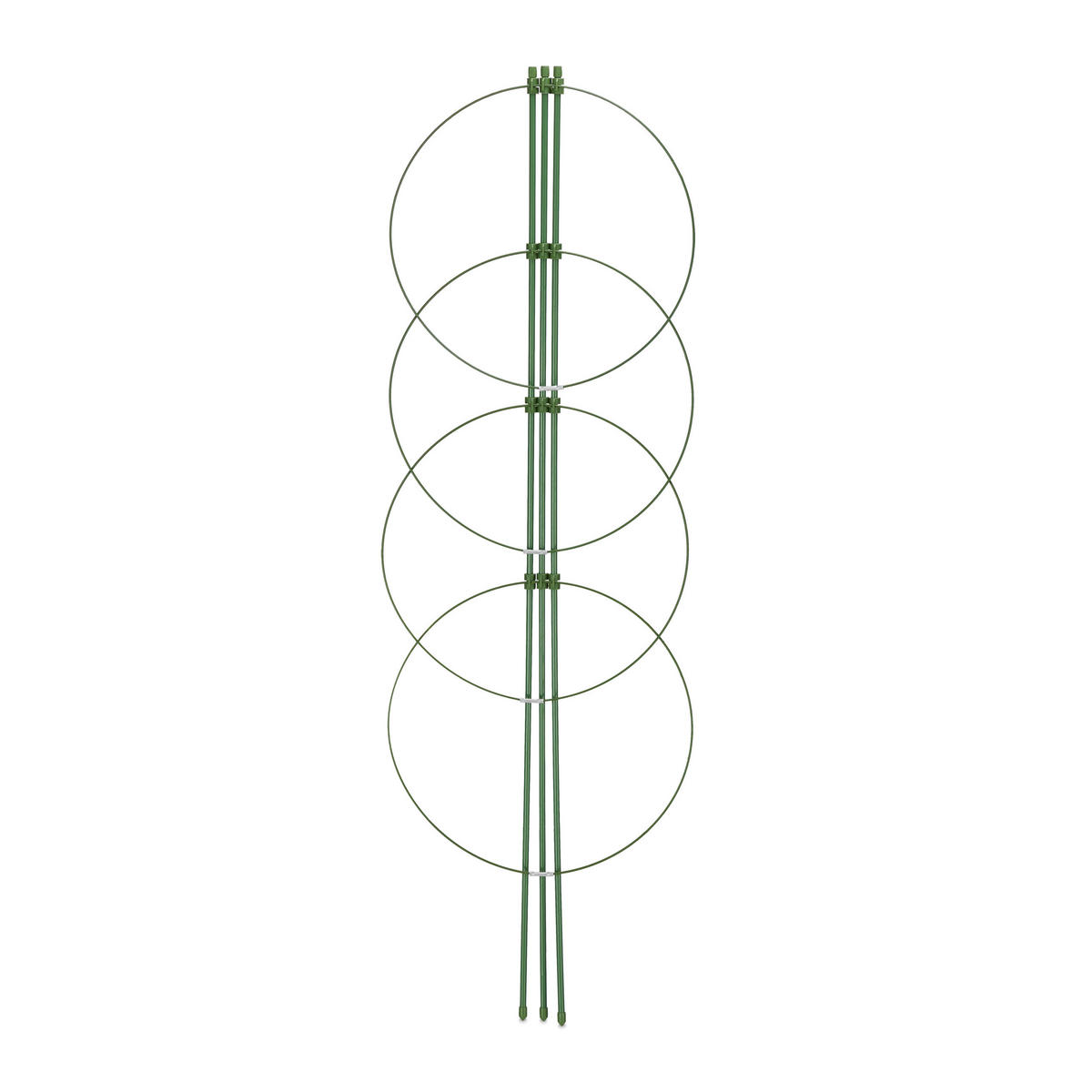 2XRANKHILFE - Dunkelgrün, Kunststoff/Metall (28/91/28cm) - Relaxdays