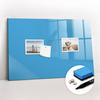MAGNETTAFEL 60x40 Blau schwarzer Marker - Blau, Glas (60/0.4/40cm) - TULUP