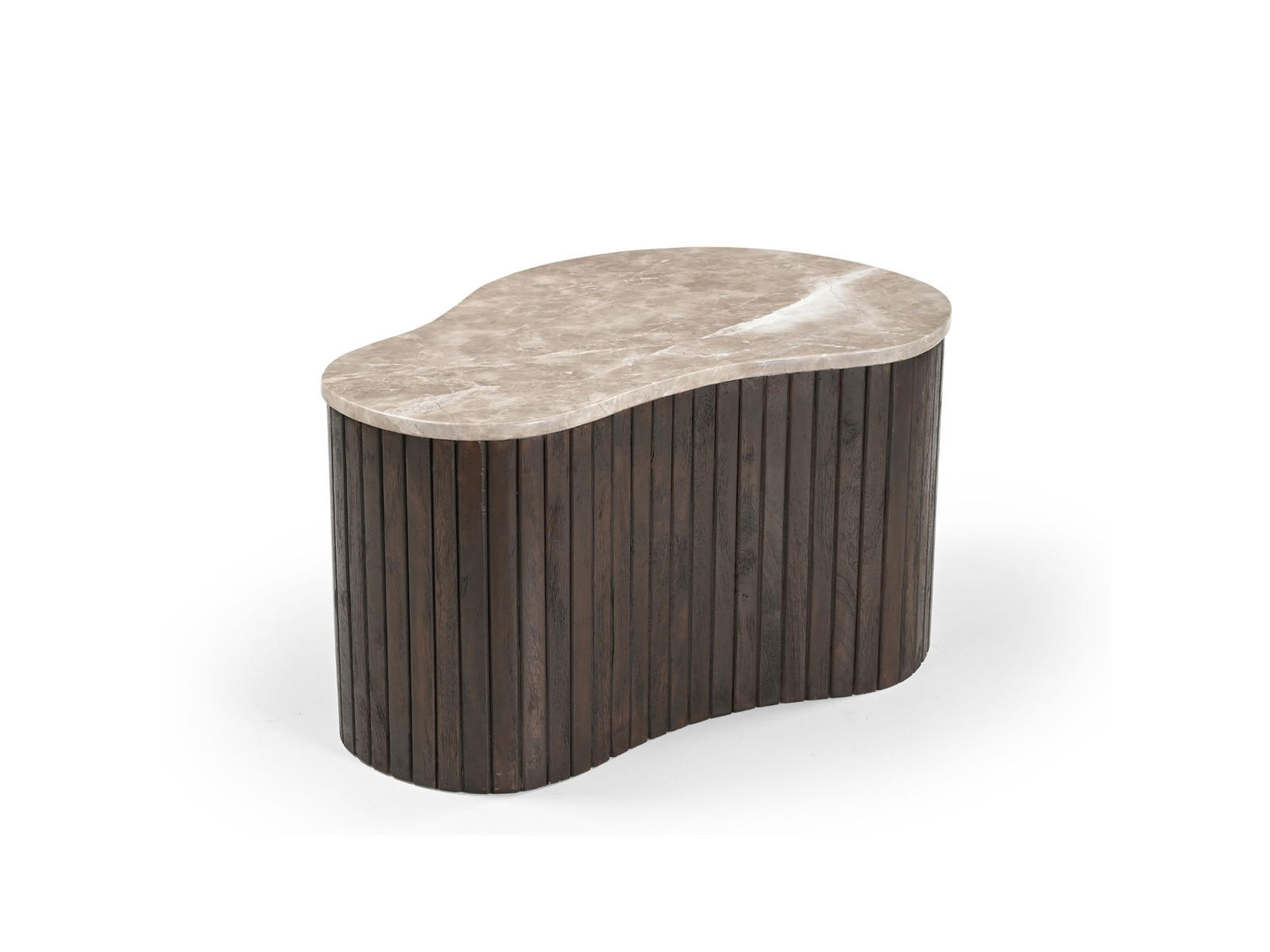 COUCHTISCH Nomi Mangoholz 84 cm / 73 cm Braun - Braun, Holz (73/84/34cm)