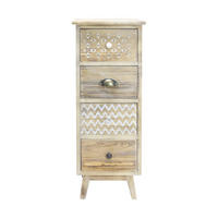KOMMODE Hellbraun 30/30/82 cm - Hellbraun, Holz (30/82/30cm) - Mobili Rebecca