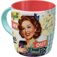 KAFFEETASSE 330 ml Say it 50's Did I Just Roll my Eyes - Multicolor, Keramik (0.33L) - Nostalgic-Art