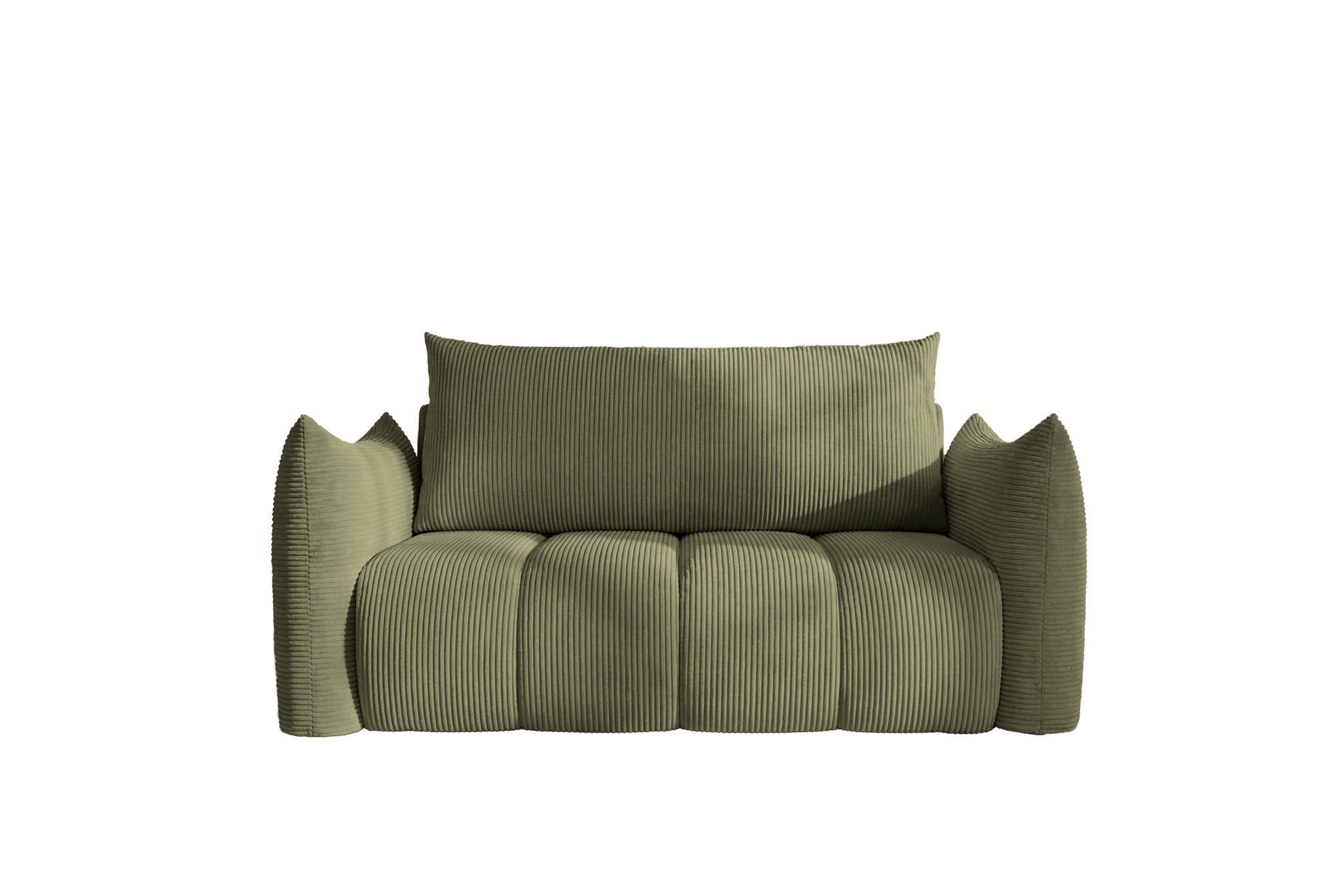 SOFA 2er-sitzer Ontario Mit Liegefunktion - Olivgrün, Holzwerkstoff/Textil (162/86/101cm) - Fun Möbel
