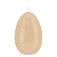 EIKERZEN XL Klarlack Vanilla Bisquit 140 x Ø 100 mm, 2 Stück - Beige, Paraffin (10/14/14cm) - Kopschitz Kerzen