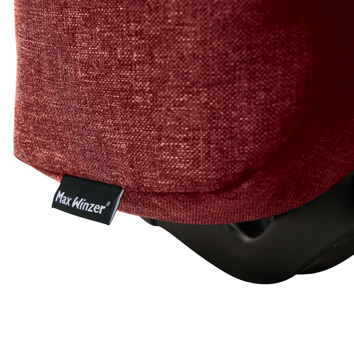 FALTSOFA Kalomira Bezug Flachgewebe Metall schwarz / rot - Rot, Kunststoff (145/84/100cm) - 58aufmkessel