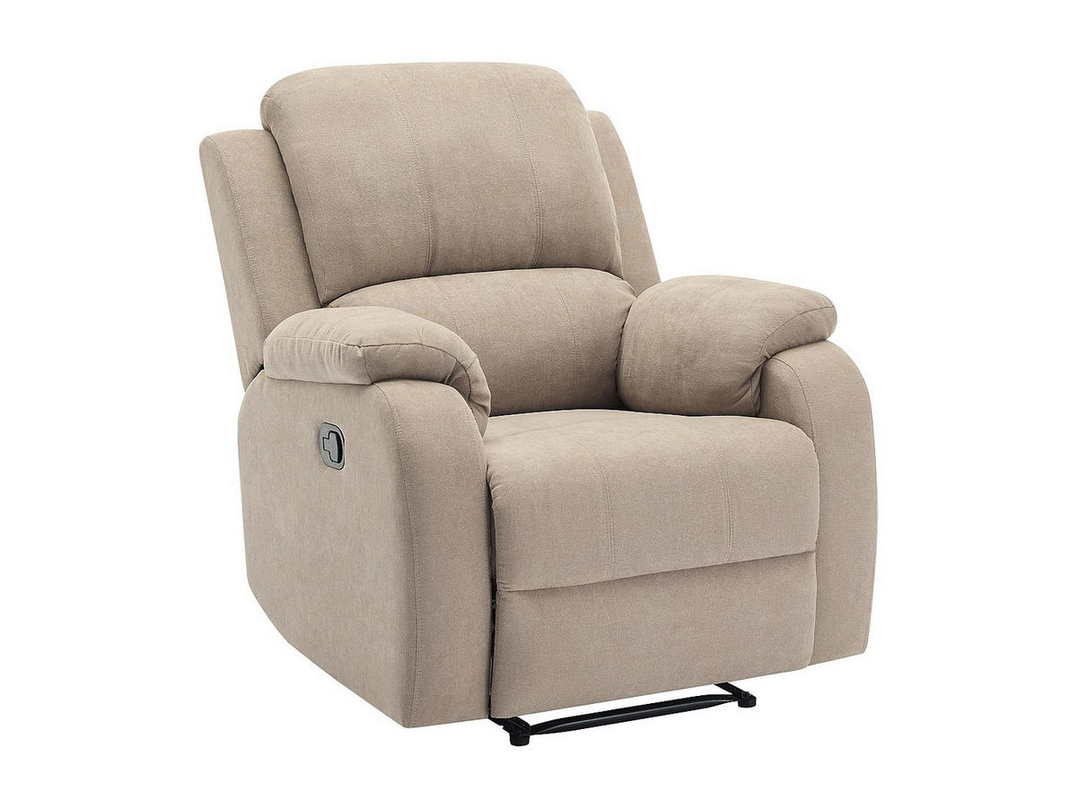 RELAXSESSEL - 1 Person - stoff - taupe Brody - Taupe, Textil (87/99/98cm) - Vente-Unique