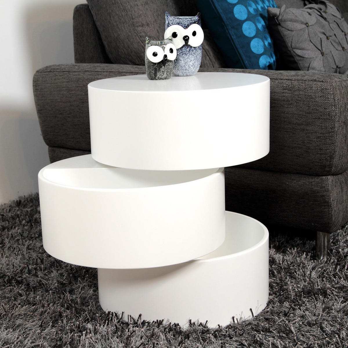 BEISTELLTISCH - Weiß, Holzwerkstoff (40/40/51cm) - home24