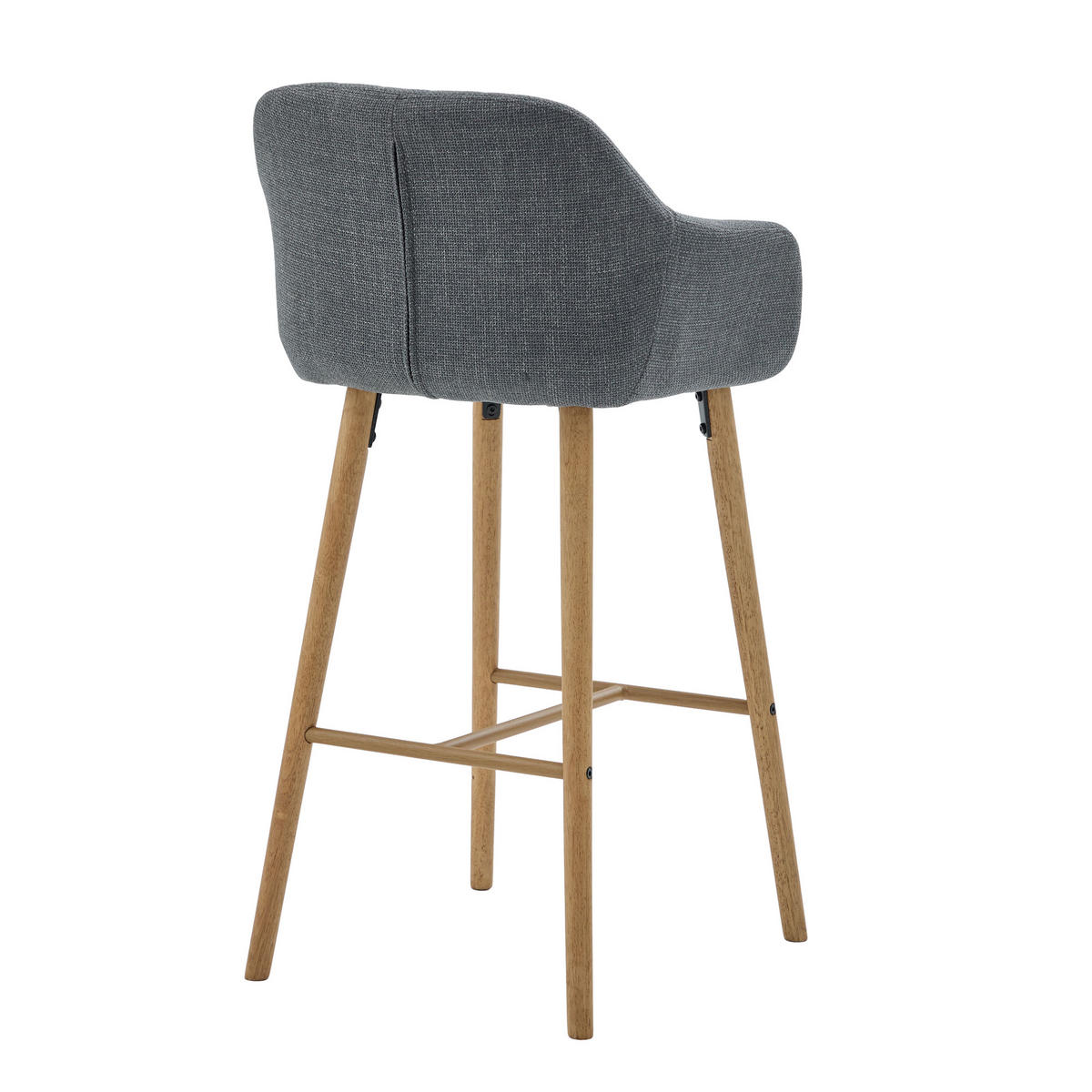 BARHOCKER,2ER-SET,BARSTÜHLE,KÜCHENSTÜHLE,LEINEN,GRAU - Grau, Textil (55/104/51cm) - LVHOM