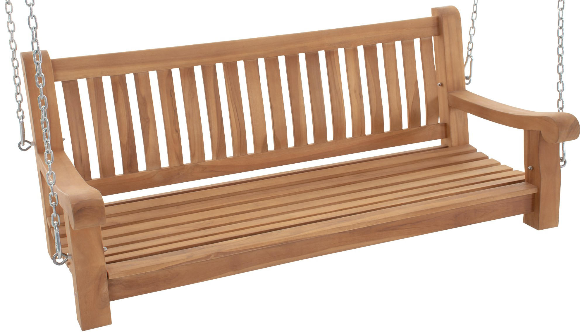 SCHAUKELBANK Muver Holz Teak Hängebank - Teakfarben, Holz (150/62/70cm) - DELUKE