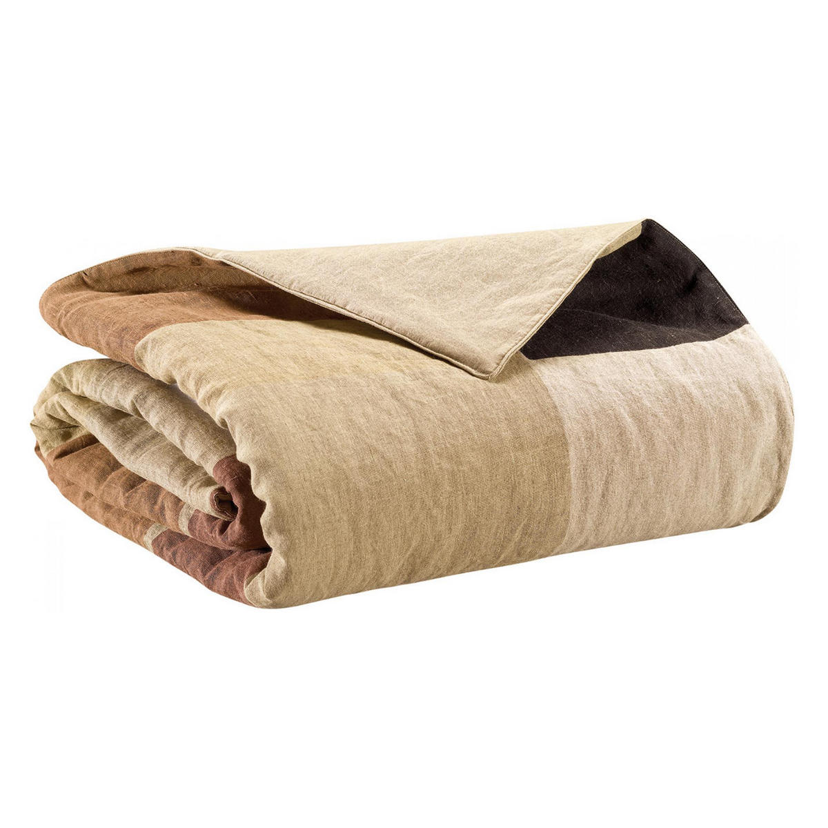 STEPPDECKE Zeff Kali natur 85 x 200 cm - Naturfarben, Textil (85/200cm) - Vivaraise