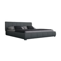 POLSTERBETT Luna 160 Grau - Grau, Leder (160/200cm) - Sedex