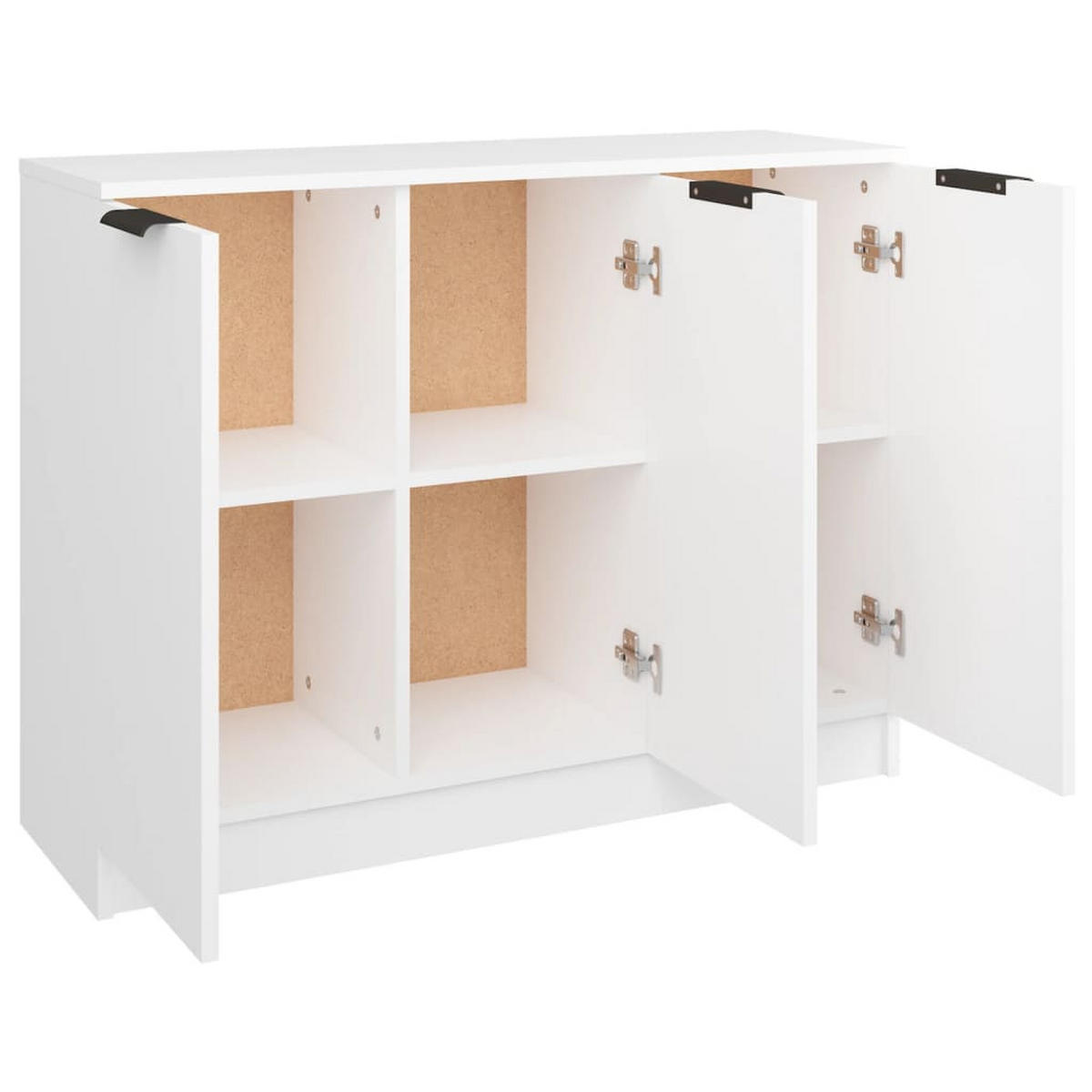 SIDEBOARD Weiss 90,5/30/70 Cm Holzwerkstoff - Weiß, Holzwerkstoff (30/70/90.5cm) - vidaXL