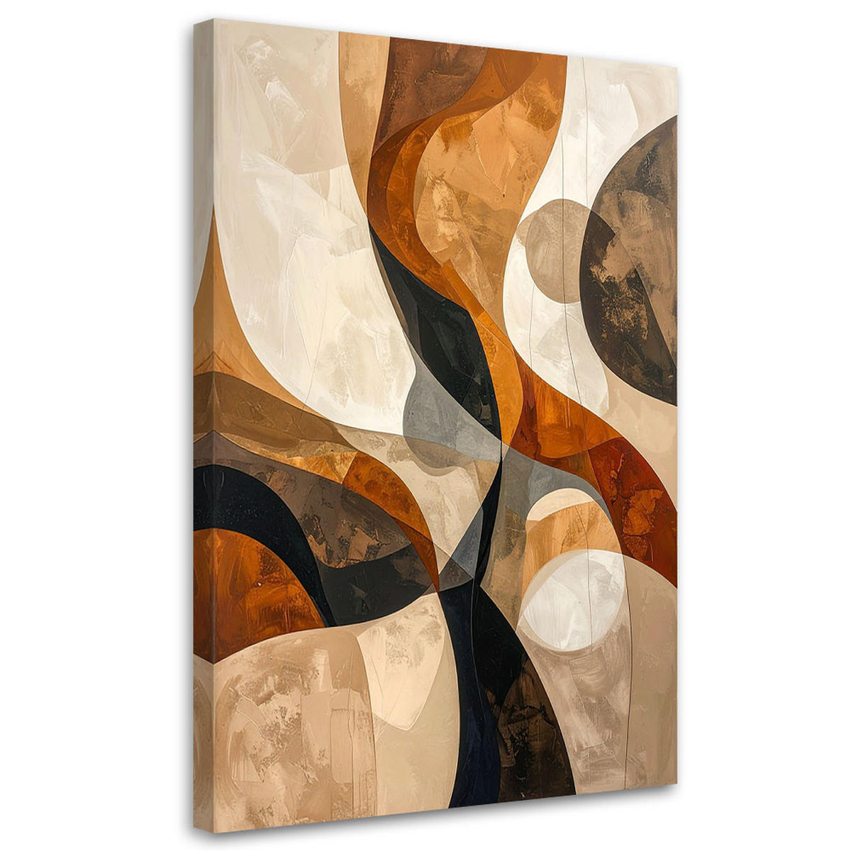 LEINWANDBILD Abstraktion 80x120cm - Beige, Textil (80/120cm) - Feeby