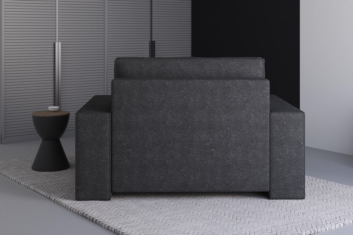 XXL-SESSEL Denver - Schwarz - Schwarz, Holzwerkstoff (100/85/162cm) - Möblo