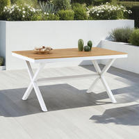GARTENTISCH WINDY - Weiß, Metall (90/150/76cm) - IDIMEX
