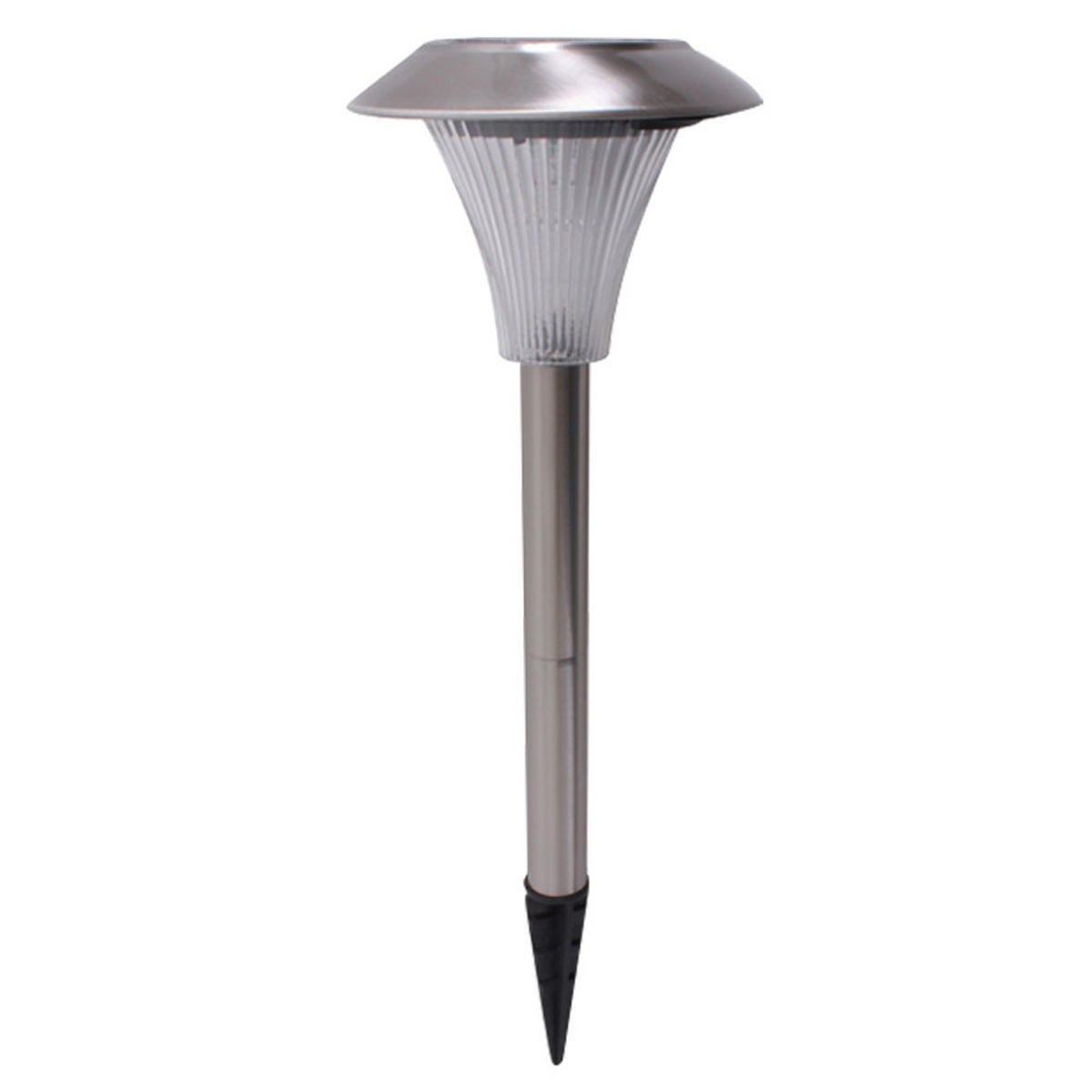 LED AUSSENLEUCHTE Edelstahl Silber 4er Set - Silberfarben, Metall (13/13/38cm)