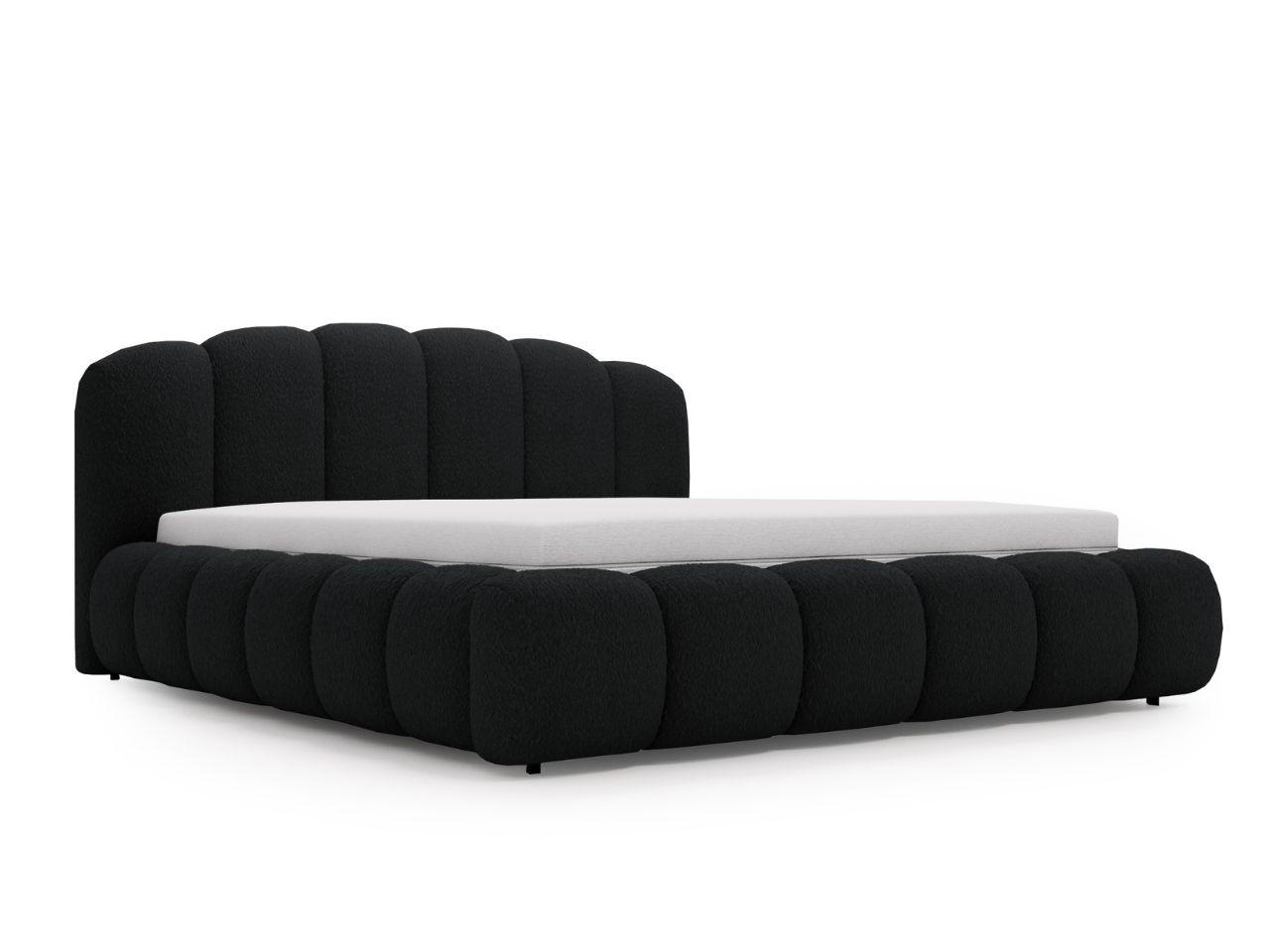 POLSTERBETT CLOUD SOFT - Schwarz, Textil (226/234cm) - Graingold