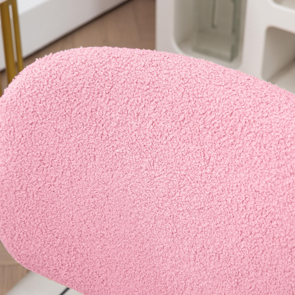 BÜROSTUHL höhenverstellbar 48 x 53 x 80-90 cm Polyester Pink - Pink, Kunststoff (53/90/48cm) - Meubliv