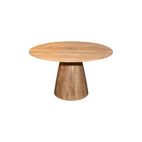 ESSTISCH rund aus Akazienholz 130cm, natürlich - Braun, Holz (130/130/76cm) - Giga Meubel