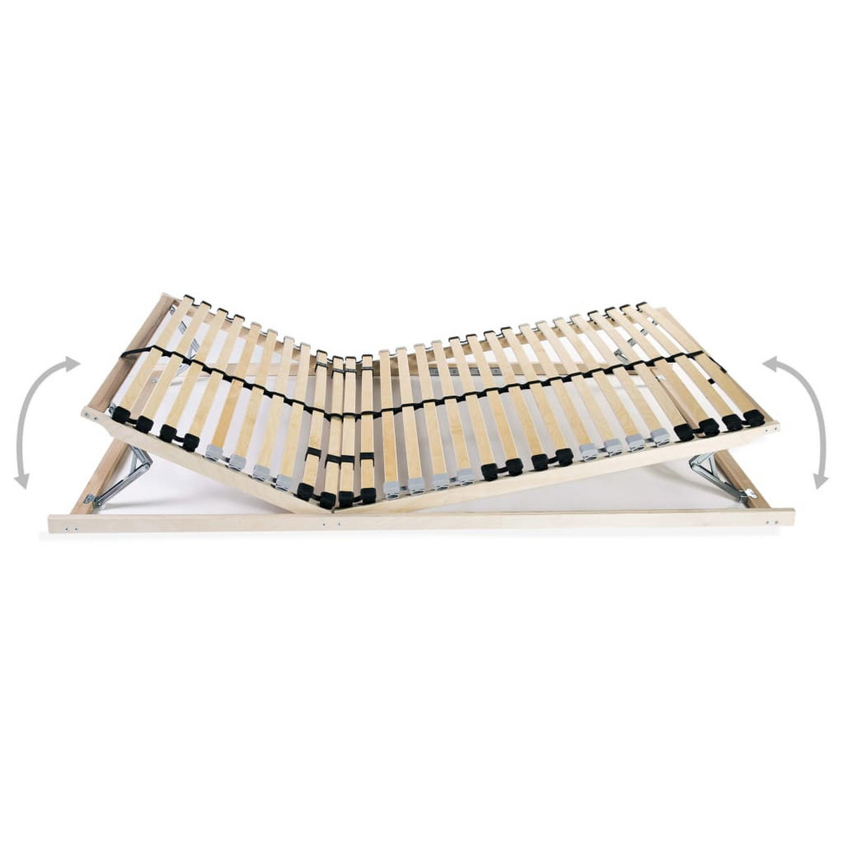 LATTENROST Mit 28 Latten 7 Zonen 70/200 Cm - Braun, Holz (70/200cm) - vidaXL