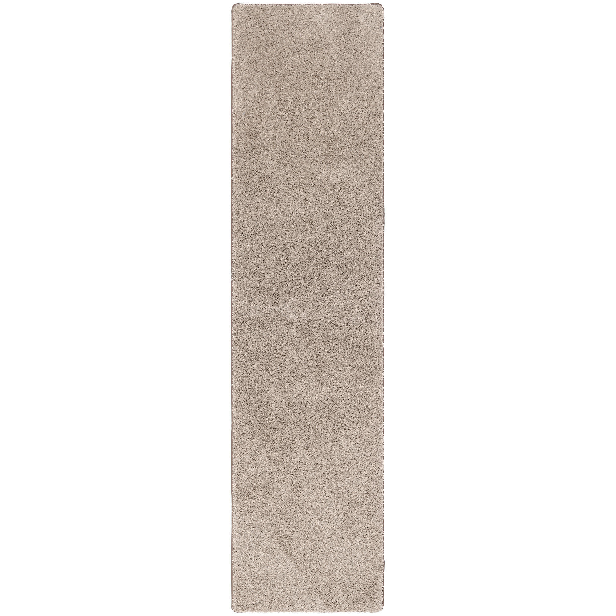 HOCHFLOR SHAGGY LÄUFER TEPPICH PALACE - Taupe, Textil (80/240cm) - Snapstyle
