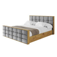 POLSTERBETT mit Bettkasten, Fußteil und Lattenrost, Boxbett mit Matratze H3/H4 - ENZO2-Z 120x200 Grau - Grau, Holzwerkstoff/Textil (120/200cm) - ALTDECOR