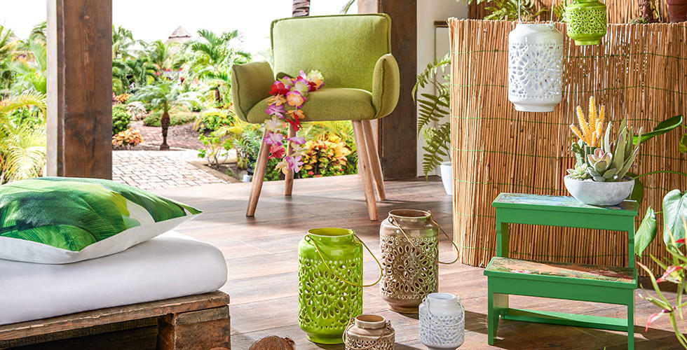 dekorácie v zelenom odtieni