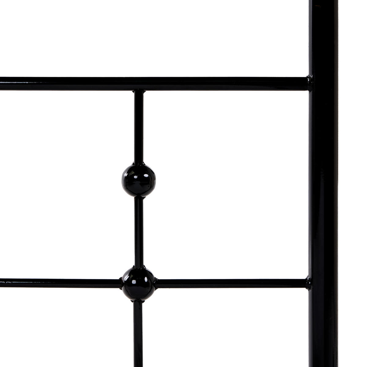 POSTELJA Z BALDAHINOM kovina 90/200 cm črna Artonne - črna, kovina (90/200cm) - Beliani