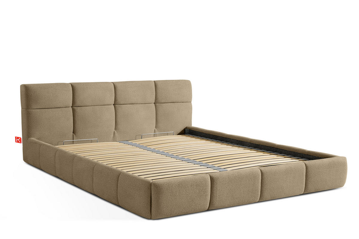 POLSTERBETT ALTOS, gelb - Gelb, Holz/Holzwerkstoff (180/200cm) - KONSIMO®
