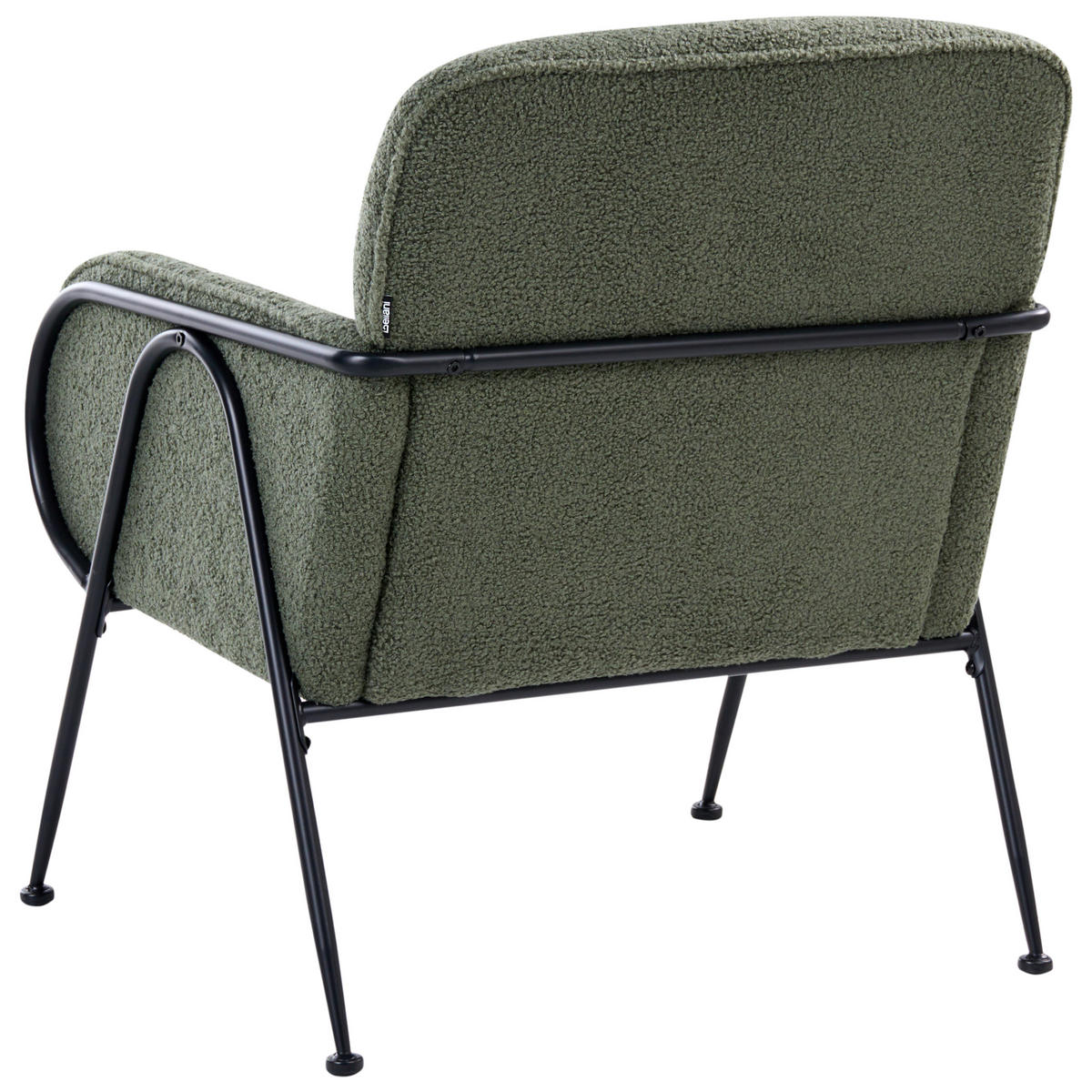 SESSEL Bouclé Grün Trysnes - Grün, Textil (74/84/75cm) - Beliani