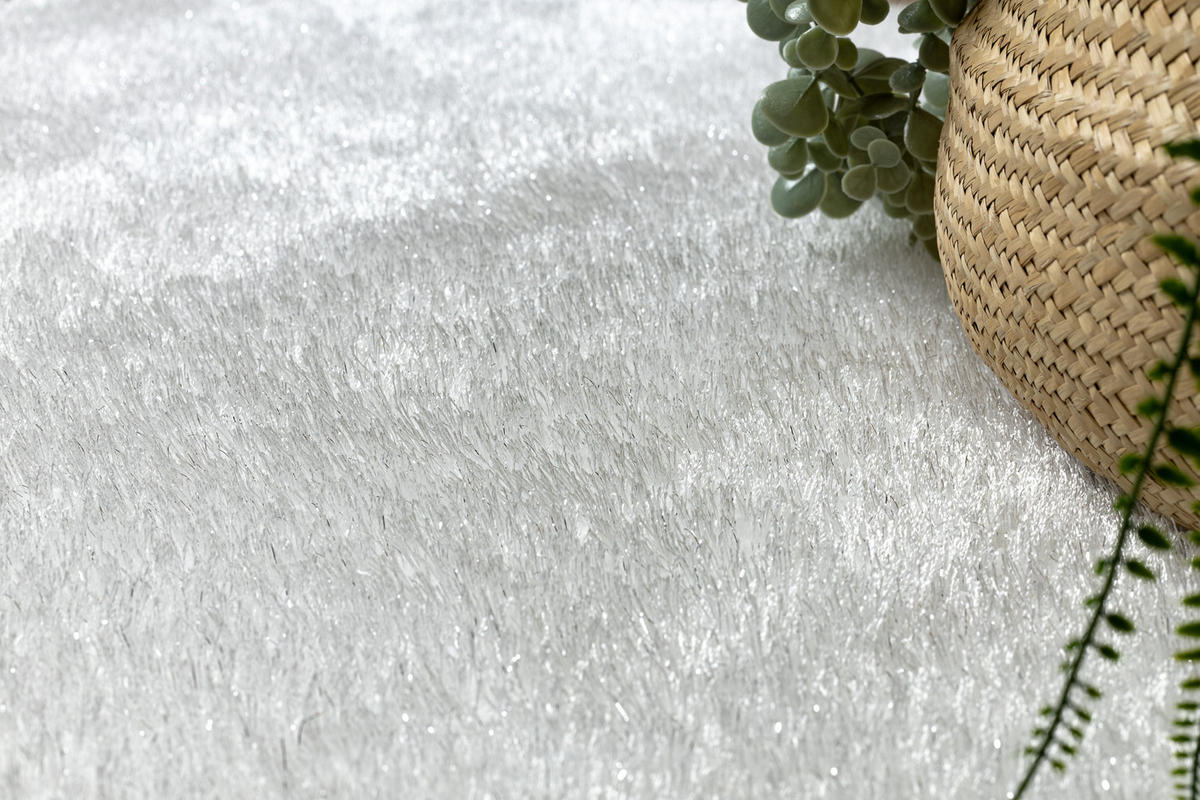 BADLÄUFER SYNERGY Kreis, 67 cm - Weiß, Textil (67/67cm) - rugsX