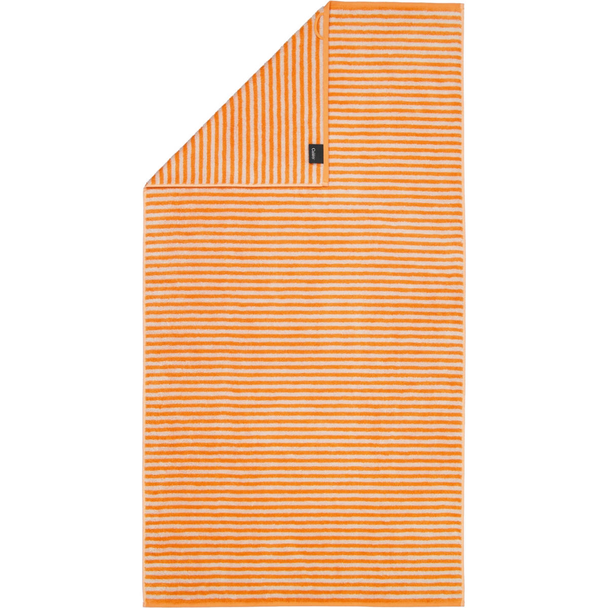 DUSCHTUCH CAMPUS RINGEL 955 MANDARINE - 33 - Orange, Textil (70/140cm) - Cawoe