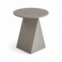 COUCHTISCH rund Beige 50/50/50 cm - Taupe/Graubraun, Holzwerkstoff (50/50/50cm) - Furnhouse
