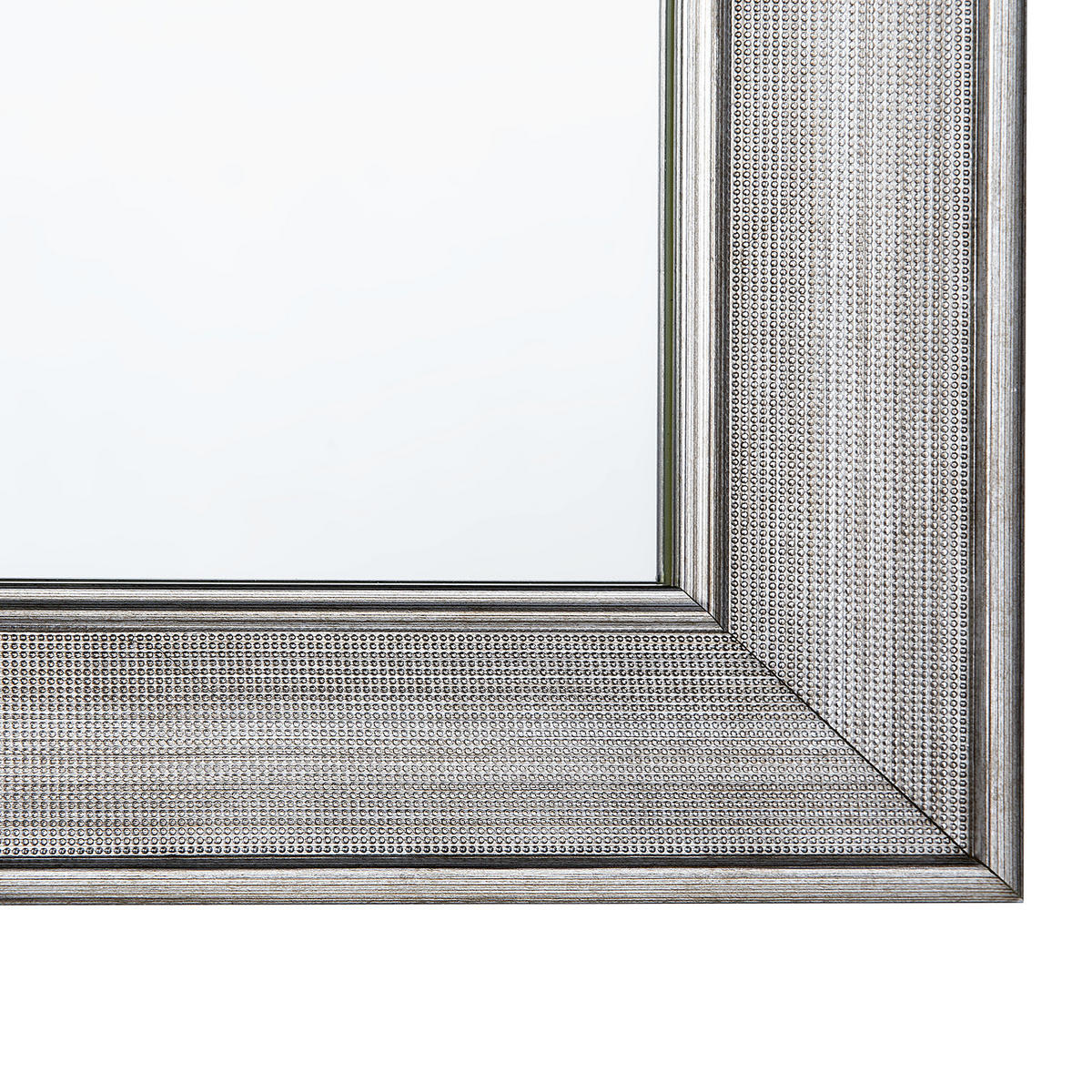 WANDSPIEGEL silber rechteckig 50/130 cm Bubry - Silberfarben, Kunststoff (50/130/3cm) - Beliani