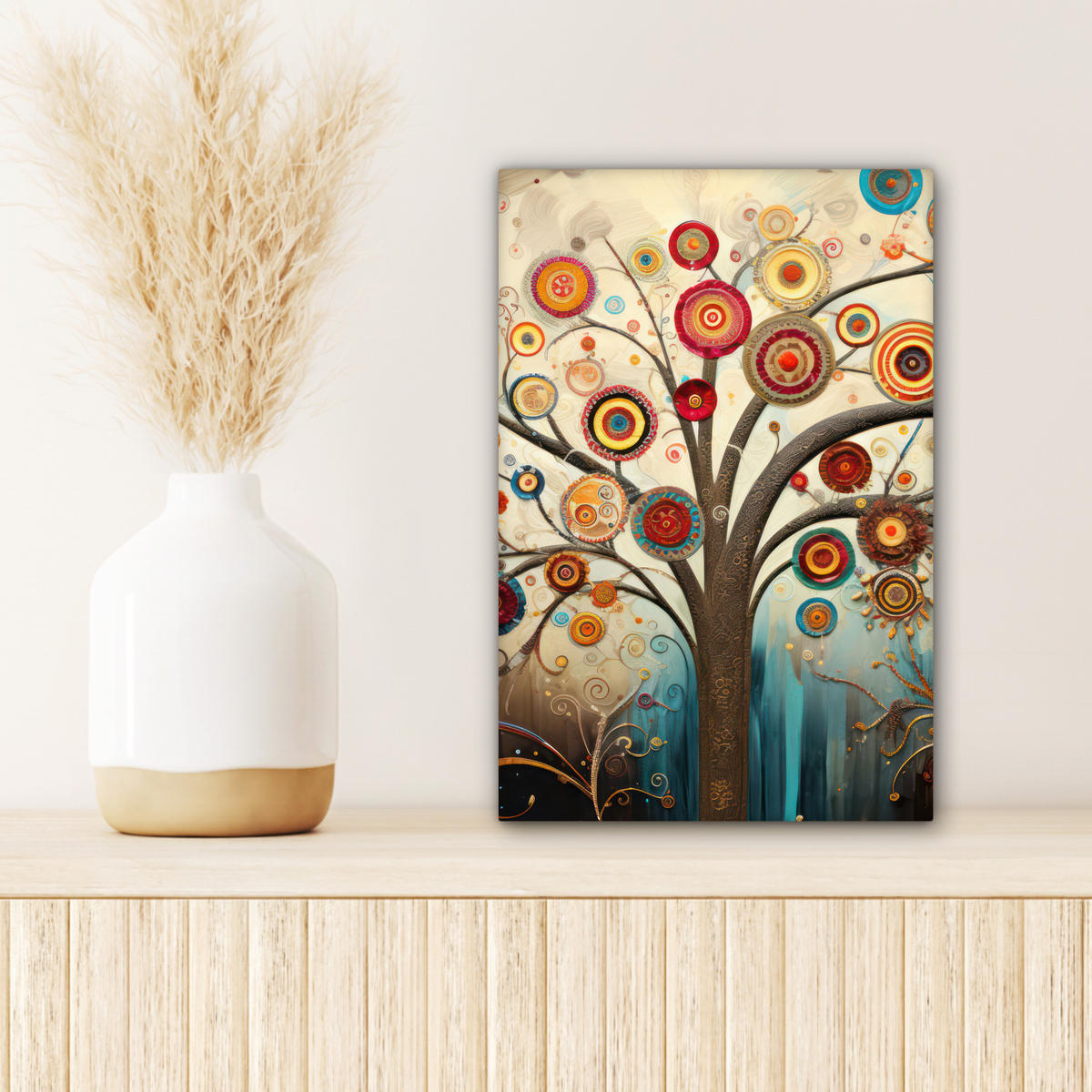 LEINWANDBILD Baum - Baum des Lebens - Farbe 20x30 cm - Braun, Textil (20/30cm) - MuchoWow