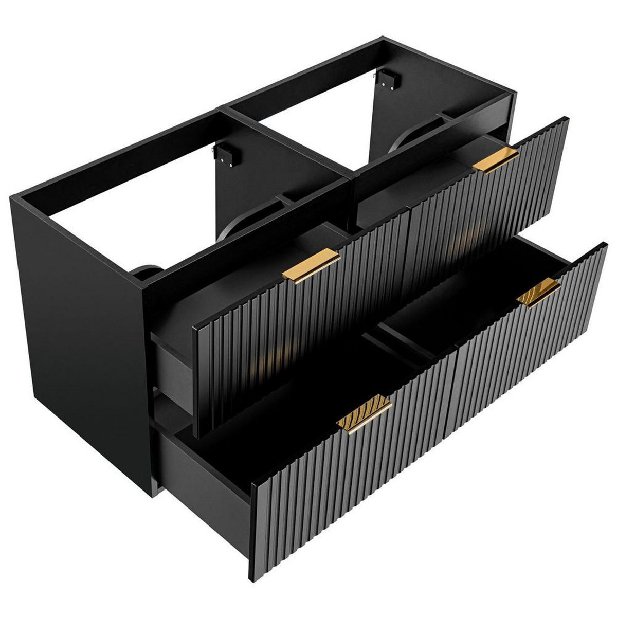 BADMÖBEL-SET 5-TLG. Adelaide-56 - Schwarz, Holzwerkstoff (220/200/47cm) - Lomado