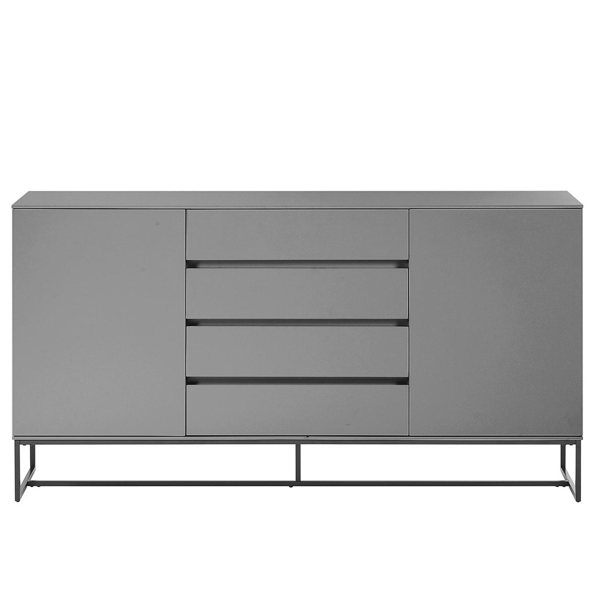 SIDEBOARD - Grau, Holzwerkstoff (165/86/40cm) - home24