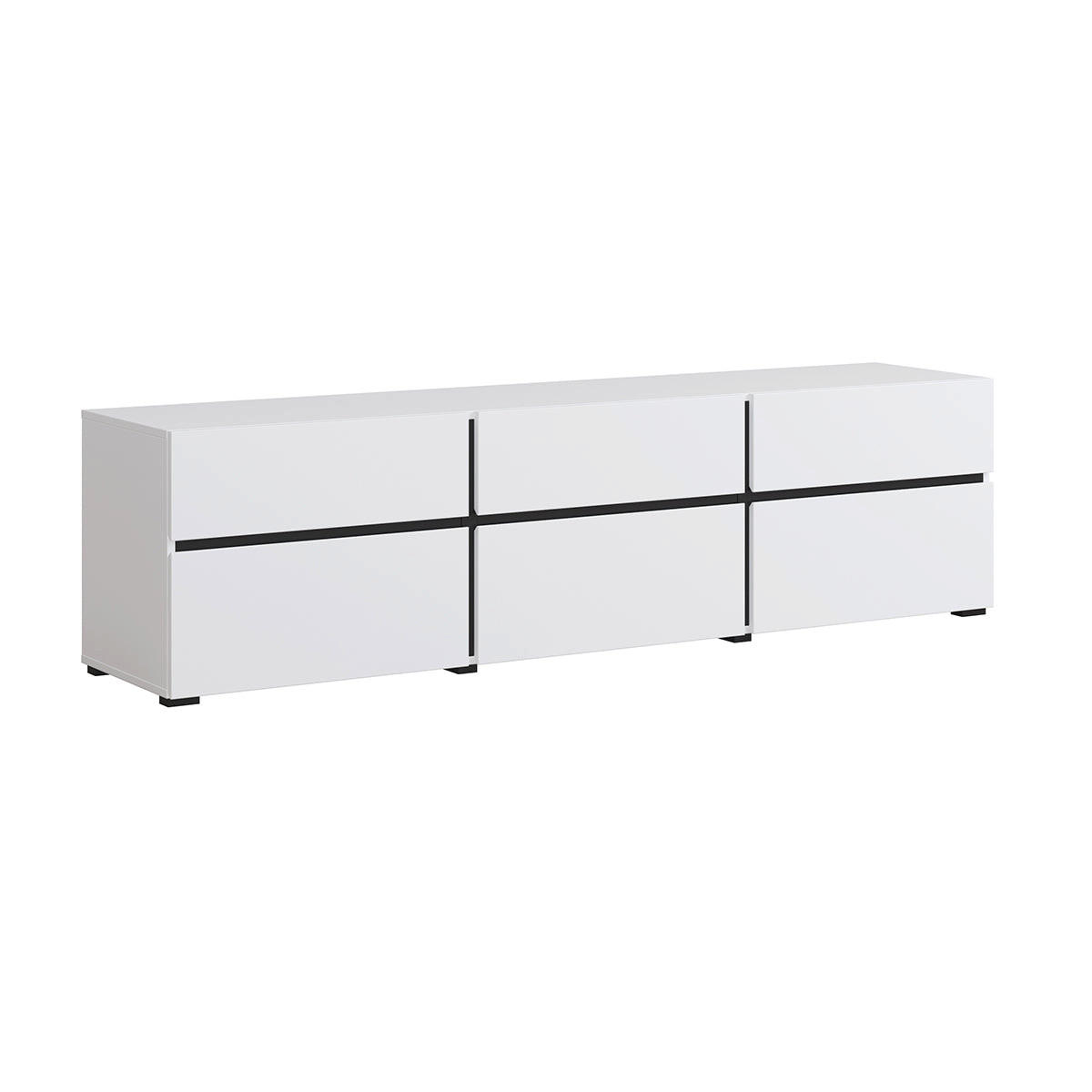 TV-MÖBEL Lilia Weiß - Weiß, Holzwerkstoff (180/48/40cm) - Petits-meubles