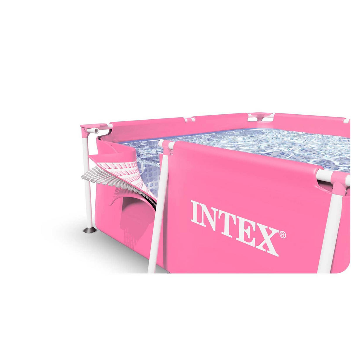 POOL SET 220 x 150 x 60 cm, 2in1 - 28266 - Rosa, Textil (220/60/150cm)