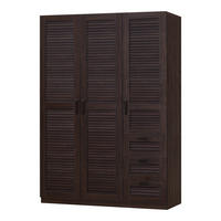KLEIDERSCHRANK Finning - Walnussfarben, Holzwerkstoff (120/176/52cm) - [en.casa]