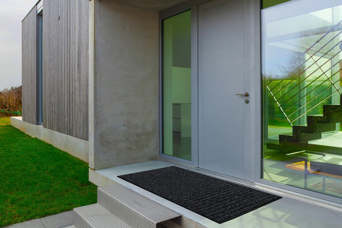 TÜRMATTE rutschfest 100/390 cm - Anthrazit, Textil (100/390cm) - rugsX