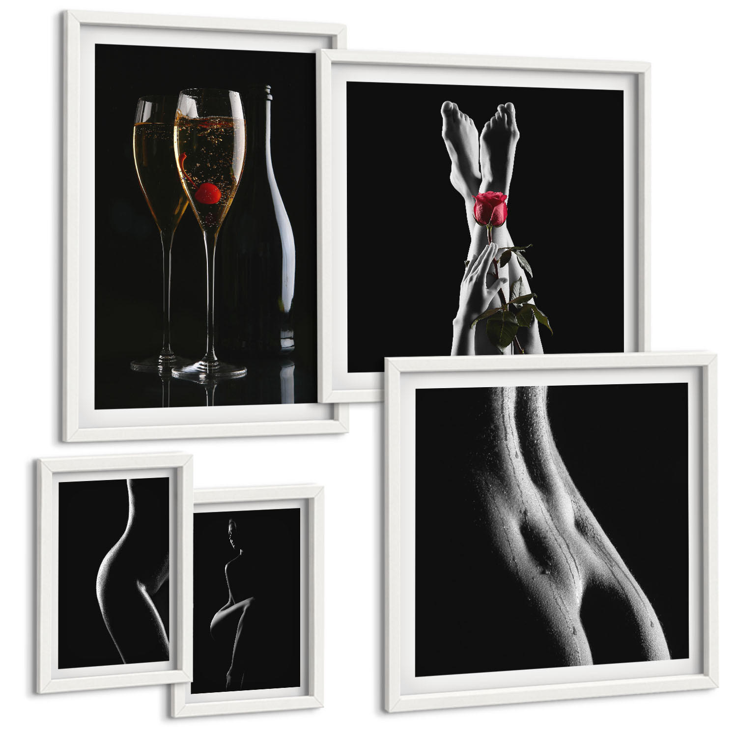 Tulup Bilder Weiß 40x60 cm