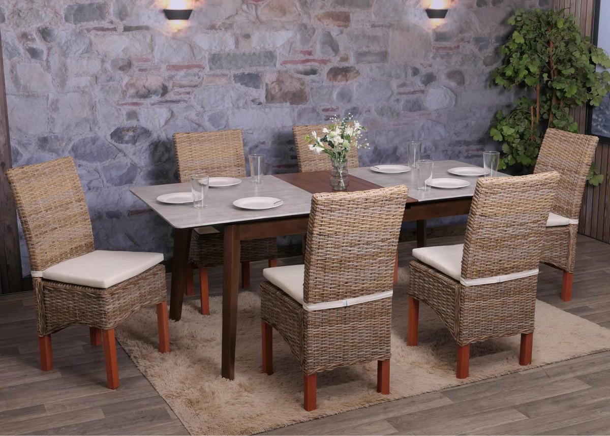 ESSZIMMERSTUHL Braun 6er-Set - Braun, Holz (46/96/50cm) - MCW