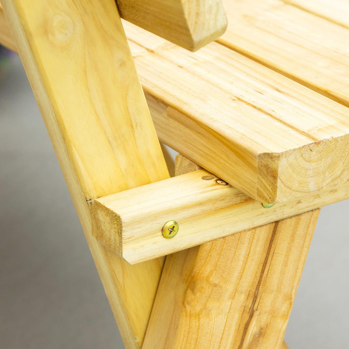 PARKBANK, 2-Sitzer, 116 x 56 x 80 cm, Massivholz, Naturholz - Eukalyptusholzfarben, Holz (56/80/116cm) - Outsunny