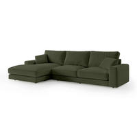 ECKSOFA Harvesty Grün - Grün, Textil (332/92/169cm) - Pillovely