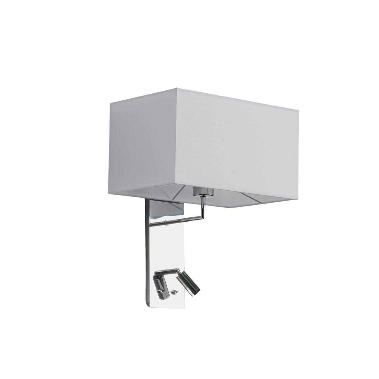 WANDLEUCHTE Alva, Weiß, 43cm - Weiß, Metall (35/43/26cm) - KOSILUM