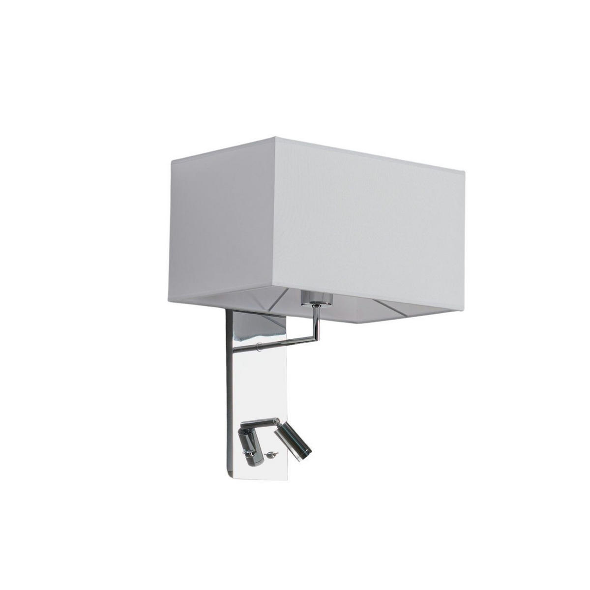 WANDLEUCHTE Alva, Weiß, 43cm - Weiß, Metall (35/43/26cm) - KOSILUM
