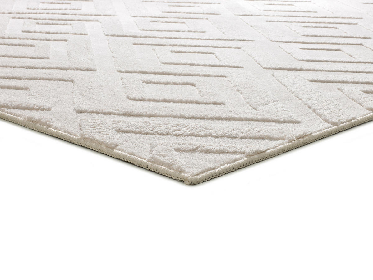 WEBTEPPICH waschbar Creme Estilo 160/230 cm - Creme, Textil (160/230cm) - Atticgo
