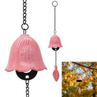WINDSPIEL Ahornblatt Gusseisen Rosa - Rosa, Metall (35/5.5/5.5cm)